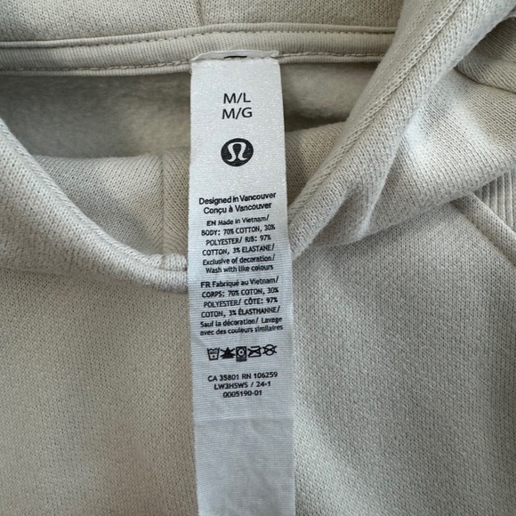 Lululemon Scuba Oversized Hoodie in Bone - Picture 8 of 10